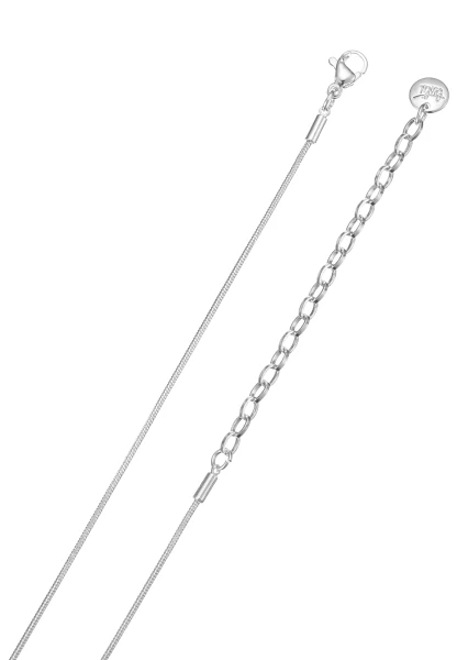 Leslii kurze Schlangenkette Strassoval | Silber Rabatte dieses Monats