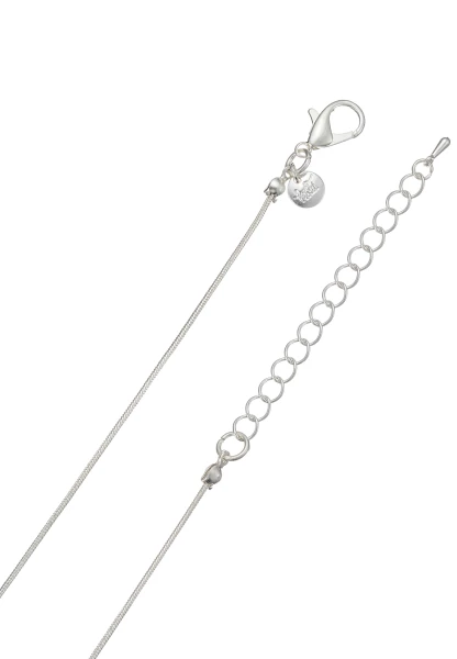 Leslii lange Schlangenkette Stone | Silber Online