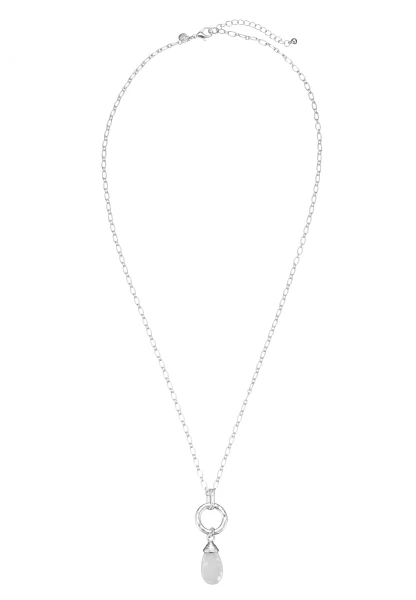 Leslii lange Halskette Stone Silber Limitierter Zeitrabatt