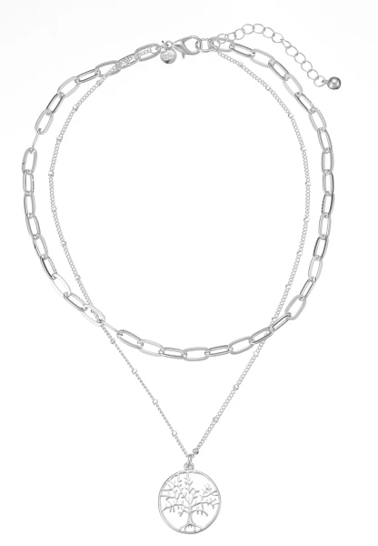 Leslii Kurze Halskette Lebensbaum Silber Fabrik Onlineshop