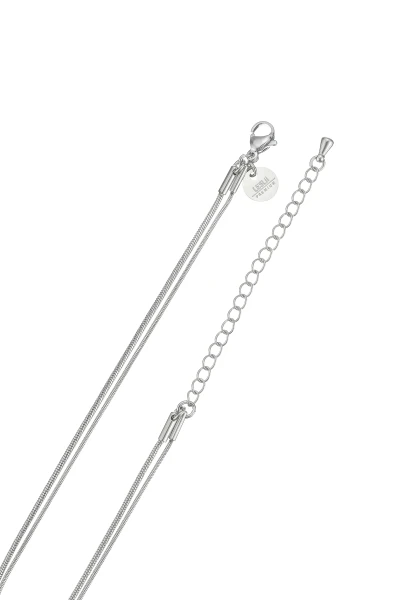 Leslii Kurze Kette Layering Naturstein Silber Sonderangebot