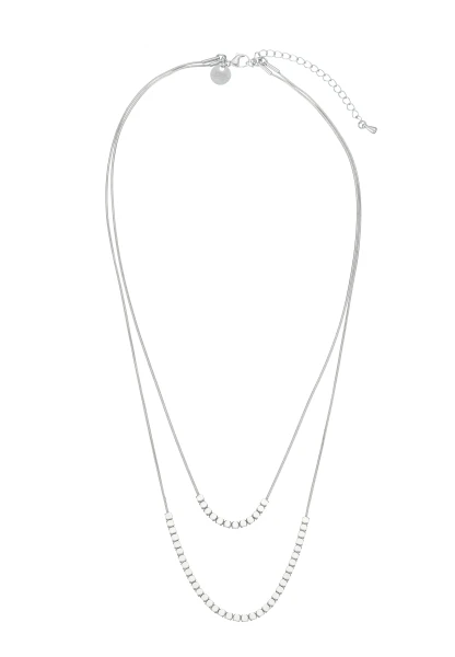 Leslii Kurze Kette Layering Würfel Silber Versandkostenfrei