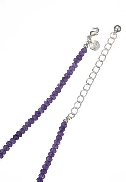 Leslii Kurze Halskette Kristall-Kette Lila Flash Sale