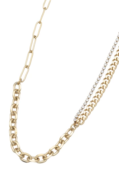 Leslii Kurze Halskette Glitzer Panzer-Kette Gold Top Angebot