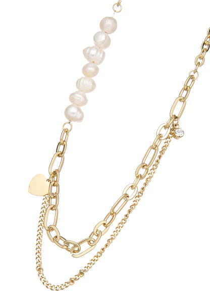 Leslii Kurze Layering-Kette Herz Gold Online Outlet