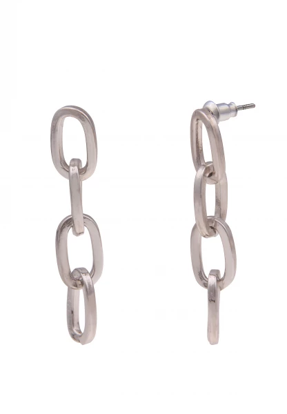 -50% SALE Leslii Ohrringe Ohrhänger Anja Statement Glieder in Silber Black Friday Preise