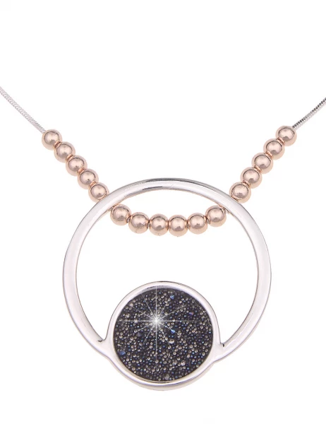 -50% SALE Leslii Kurze Halskette Bicolor Mix in Silber Rosé Preisnachlass