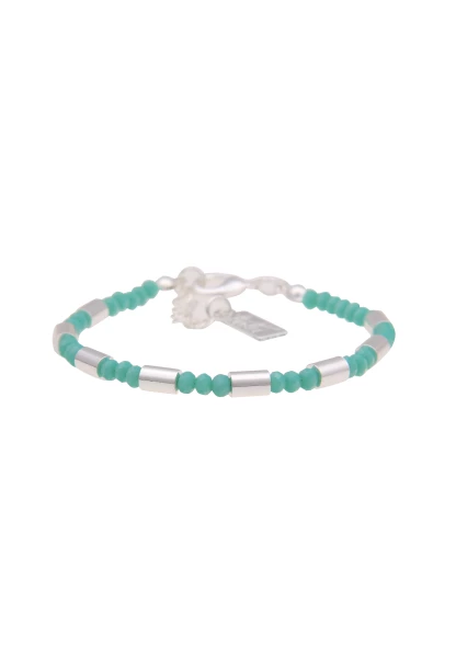 -50% SALE Leslii Armband Glasperlen Filigran in Silber Türkis Weihnachtsangebot