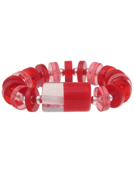 Leslii -50% SALE Armreif im Statement-Look in Rot Saisonale Angebote