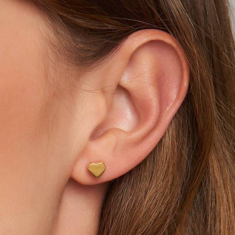 Mosuo Jewellery Herz Gold Ohrringe - Vermeil Black Friday