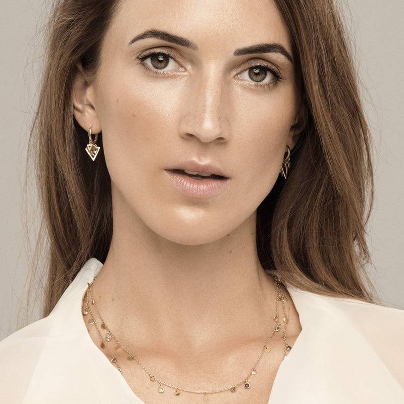 Mosuo Jewellery Dreieck Charm Creolen Heißer Verkauf