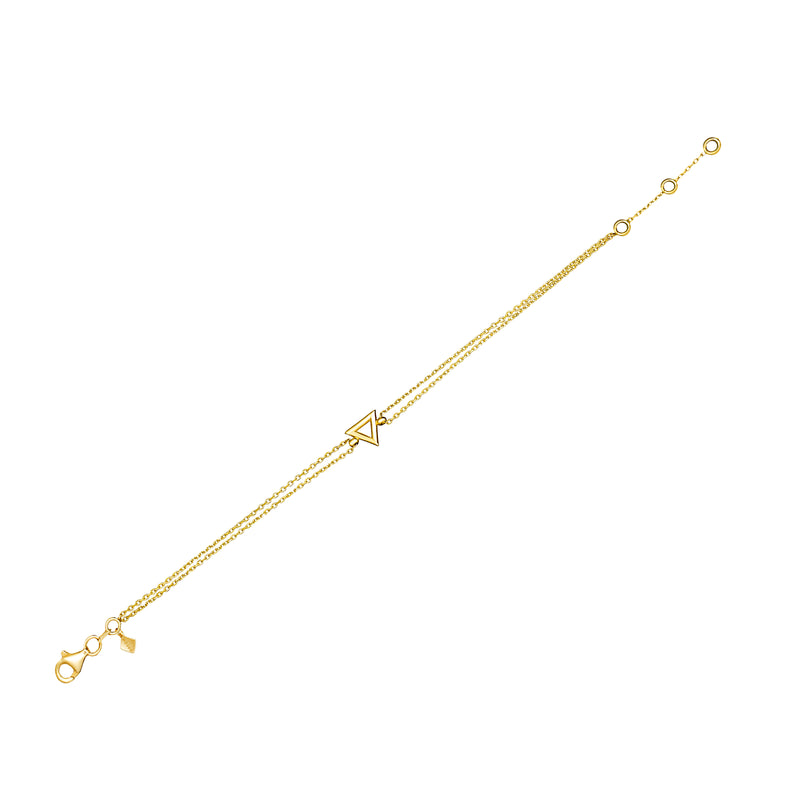 Mosuo Jewellery Dreieck Gold Armband Tiefpreis