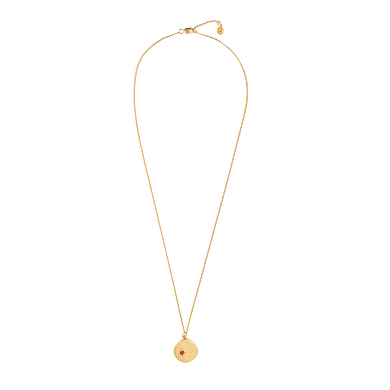 Mosuo Jewellery Geburtsstein Halskette Januar - Vermeil & Granat Kostenlose Rückgabe