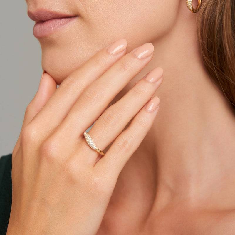 Mosuo Jewellery Athena Topas Ring - Vermeil Vierteljährliche Förderung