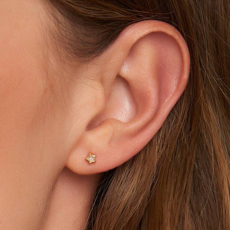 Mosuo Jewellery Diamant Stern Ohrstecker 50% Rabatt für begrenzte Zeit