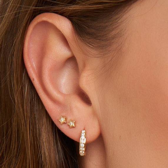 Mosuo Jewellery Diamant Stern Ohrstecker 50% Rabatt für begrenzte Zeit