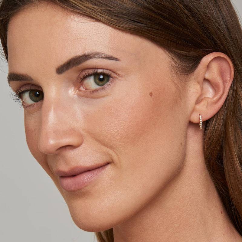 Mosuo Jewellery Mini Diamant Creole mit Nazar Auge Blitzverkäufe