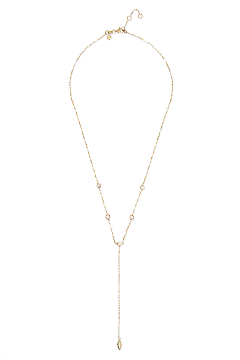 Mosuo Jewellery Feder Y-Halskette mit Steinen Vatertagsangebot