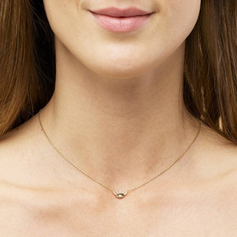 Mosuo Jewellery Evil Eye Diamant Halskette Heißer Verkauf