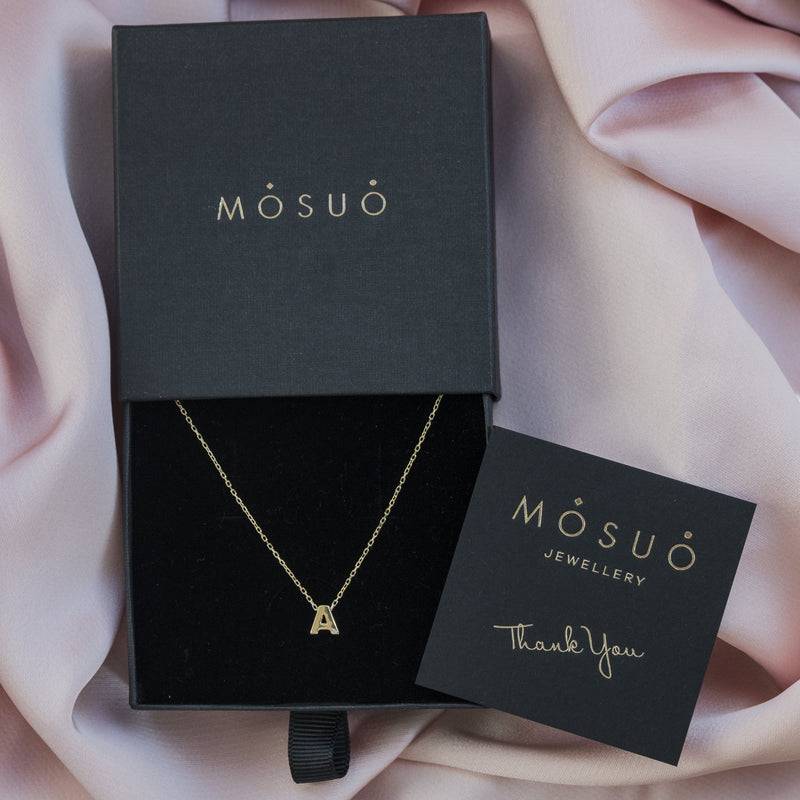 Mosuo Jewellery Diamant Buchstaben Halskette “A” - Vermeil Exklusive Angebote