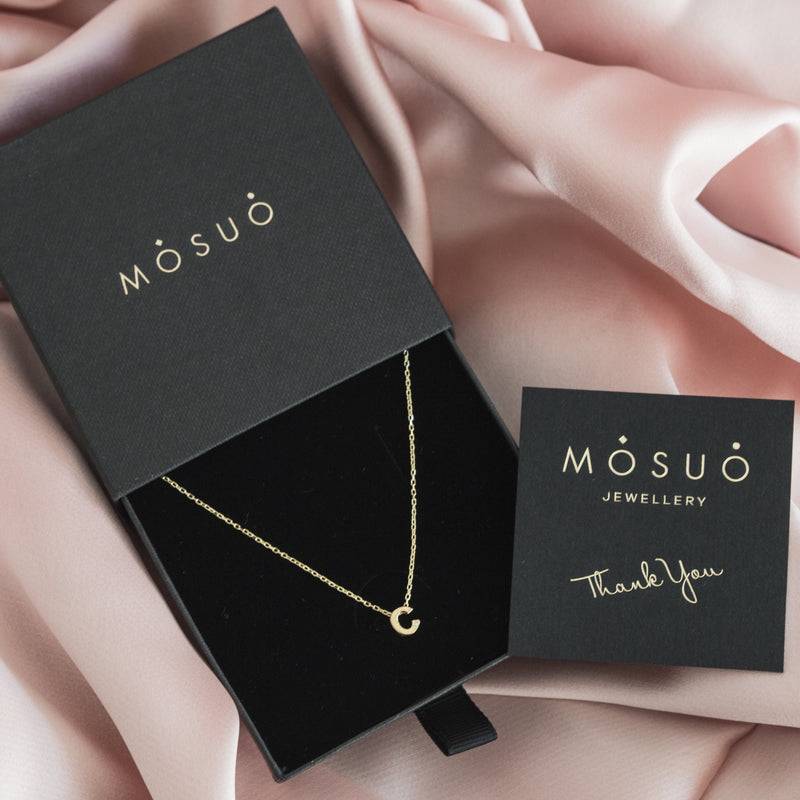 Mosuo Jewellery Diamant Buchstaben Halskette “C” - Vermeil Große Rabatte