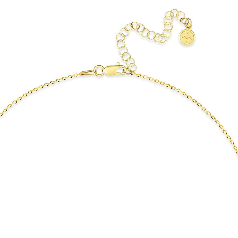 Mosuo Jewellery Diamant Buchstaben Halskette “F” - Vermeil Saisonale Angebote