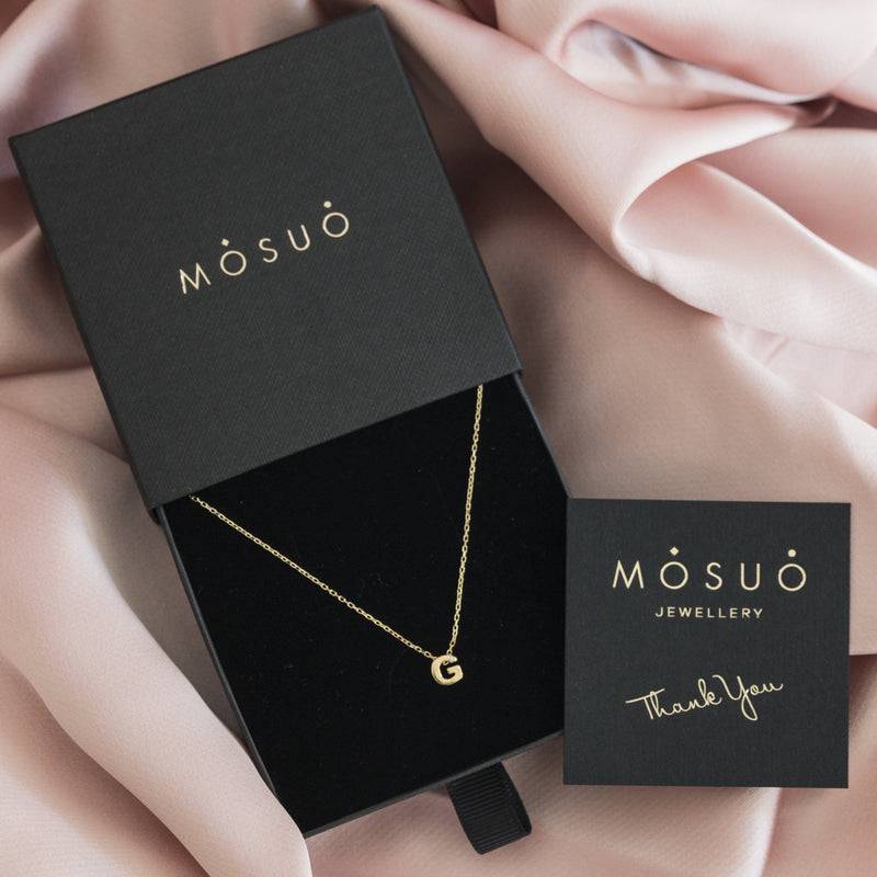 Mosuo Jewellery Diamant Buchstaben Halskette “G” - Vermeil Räumungsverkauf