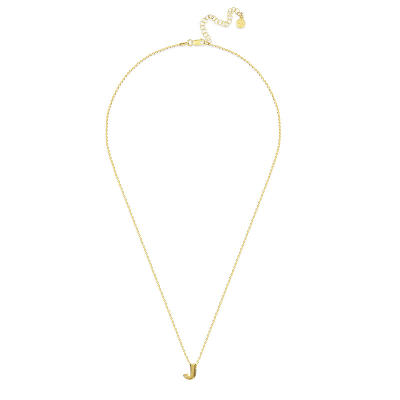 Mosuo Jewellery Diamant Buchstaben Halskette “J” - Vermeil Sonderangebote