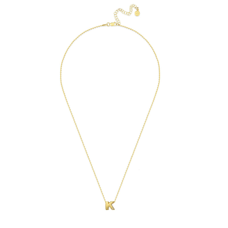 Mosuo Jewellery Diamant Buchstaben Halskette “K” - Vermeil Riesige Ersparnisse