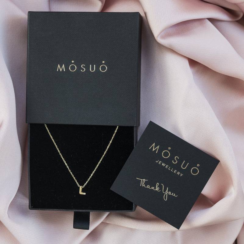 Mosuo Jewellery Diamant Buchstaben Halskette “L” - Vermeil VIP-Rabatte