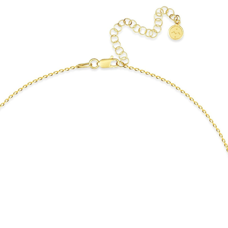 Mosuo Jewellery Diamant Buchstaben Halskette “N” - Vermeil Super Sparpreis