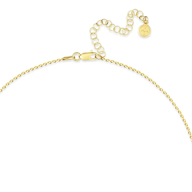 Mosuo Jewellery Diamant Buchstaben Halskette “P” - Vermeil Kostenlose Rückgabe