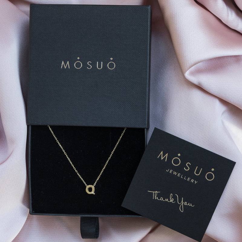 Mosuo Jewellery Diamant Buchstaben Halskette “Q” - Vermeil Begrenzte Freigabe