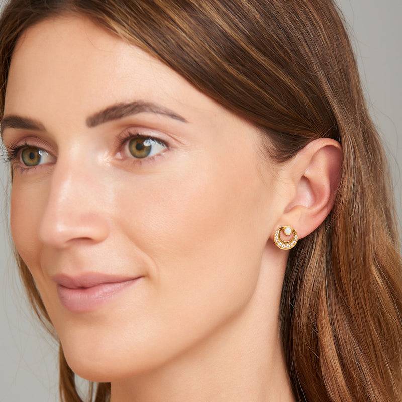 Mosuo Jewellery Mond Opal Ohrringe - Vermeil Nur für heute