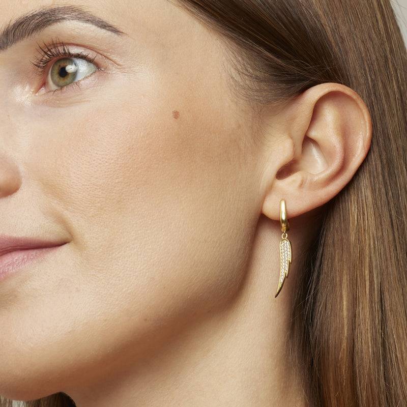 Mosuo Jewellery Engelsflügel Ohrringe - Vermeil Sonderangebot der Fabrik