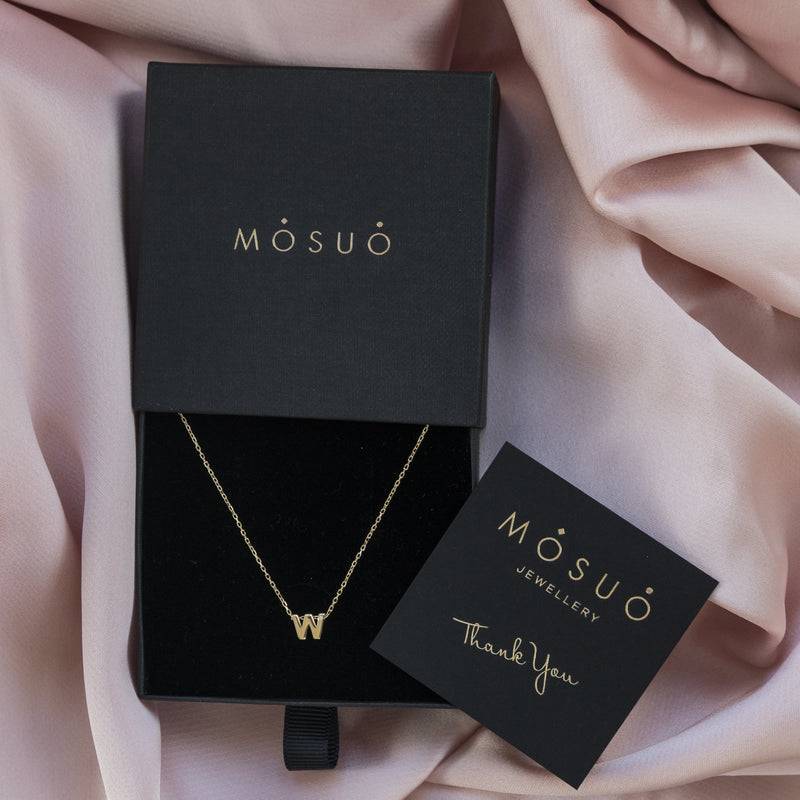 Mosuo Jewellery Diamant Buchstaben Halskette “W”- Vermeil Discount Store für neue Produkte