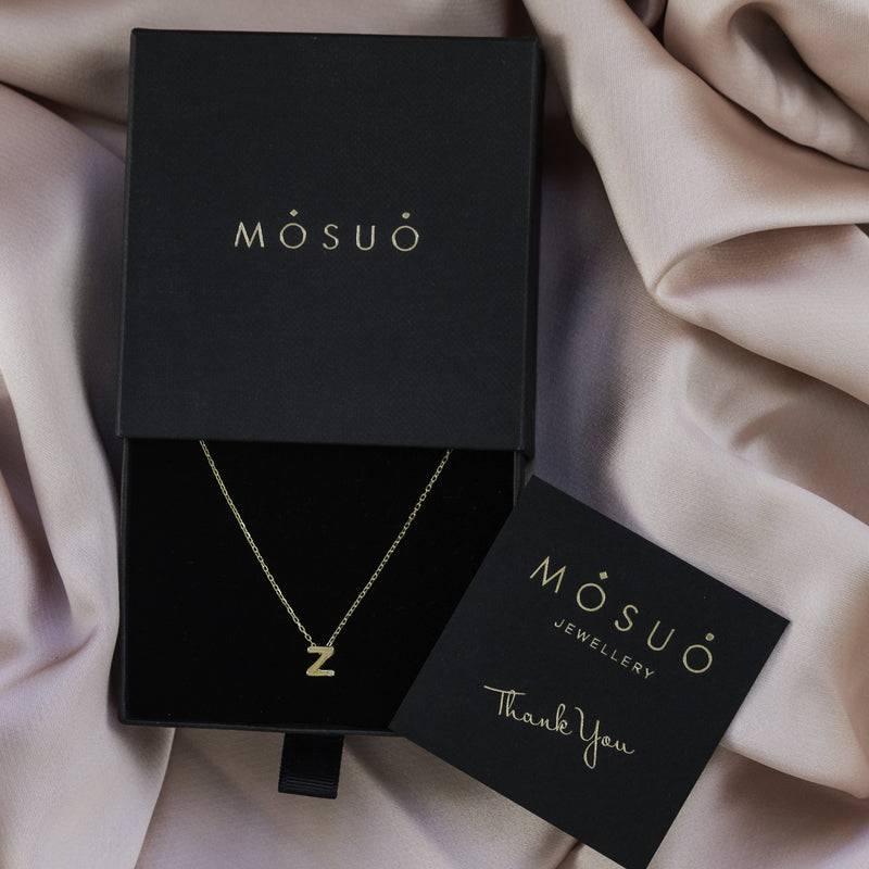 Mosuo Jewellery Diamant Buchstaben Halskette “Z”- Vermeil Riesige Rabatte