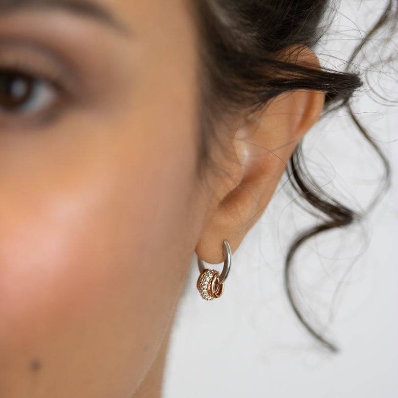 Nana Kay Echtgold Ohrring pendentif Rosé Tiefpreis