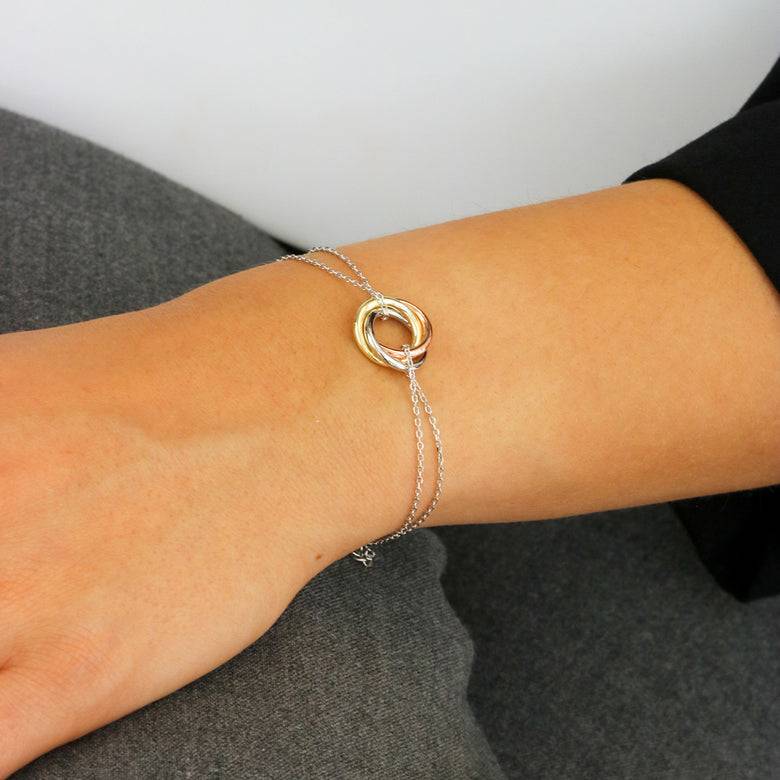 Nana Kay Modern Trio Armband Motile Rings Im Verkauf