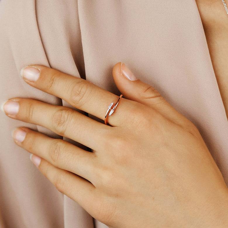 Nana Kay Curvey Glam Ring effilé Rosé Versandkostenfrei
