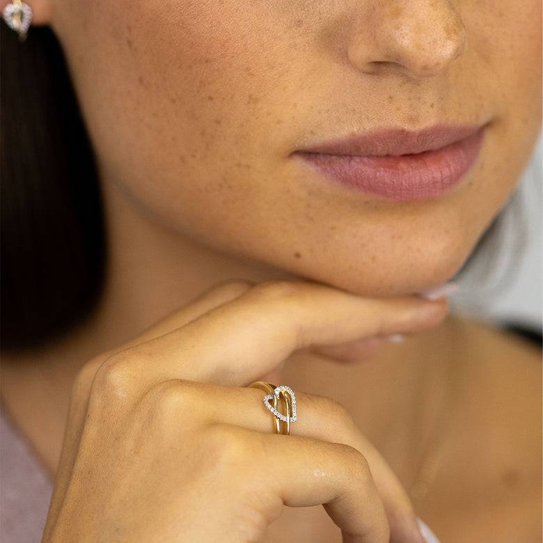 Nana Kay Echtgold Ring près du coeur Rabatt