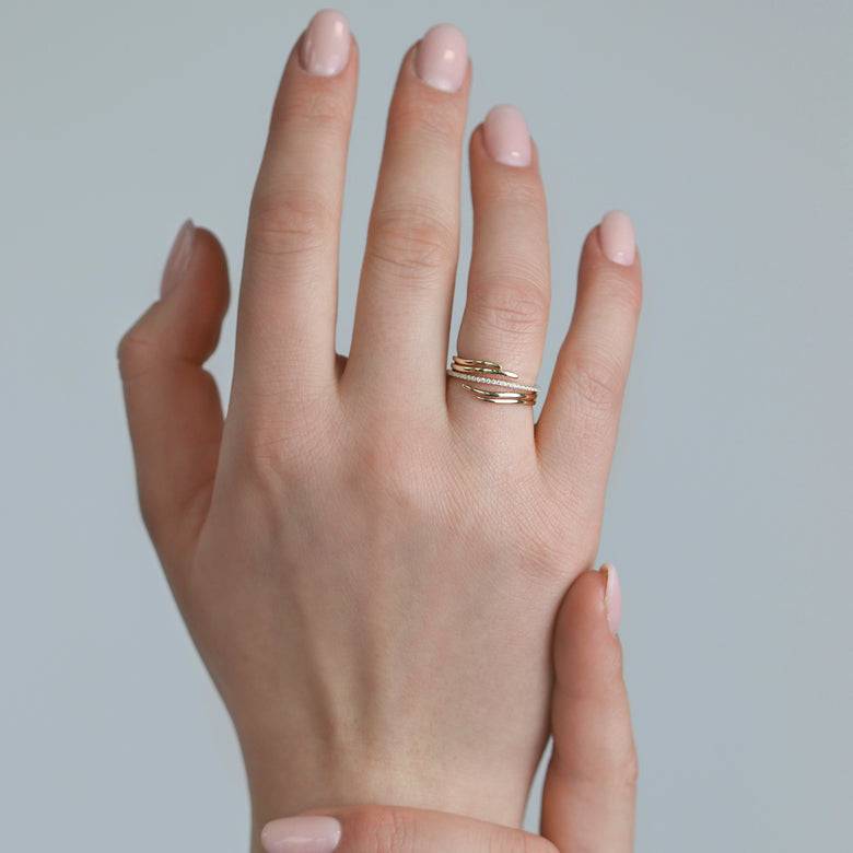 Nana Kay Echtgold Ring volute Großer Ausverkauf
