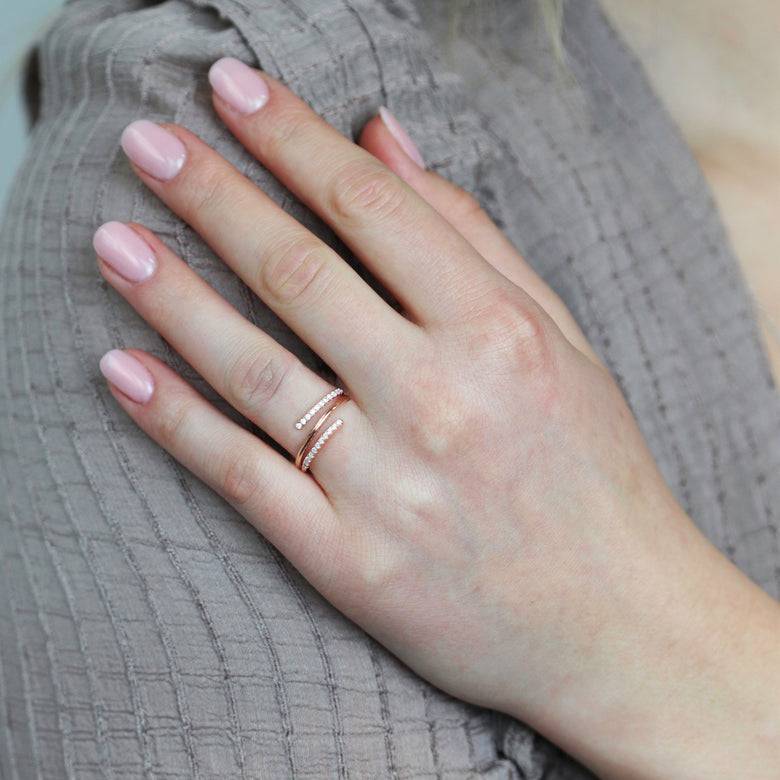Nana Kay Echtgold Ring Passer Rosé Flash Sale