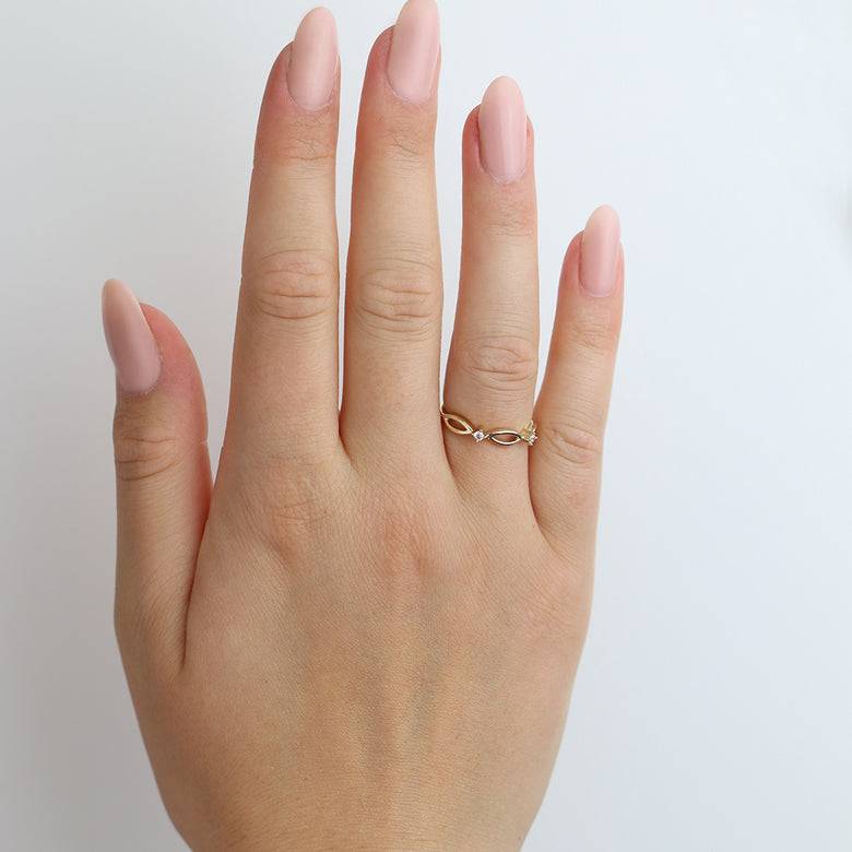 Nana Kay Echtgold Ring relier Saisonschlussverkauf