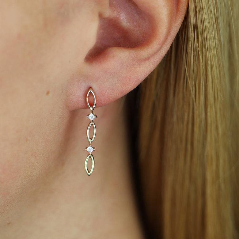 Nana Kay Echtgold Ohrring relier Super Sparpreis