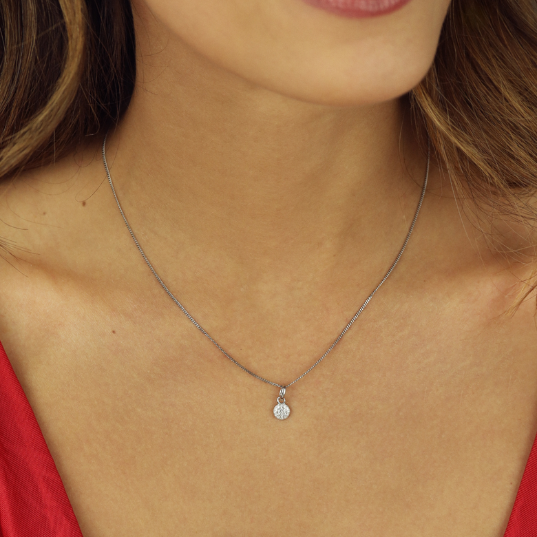Nana Kay Very Petite Halskette Zirconia Circle Großer Ausverkauf