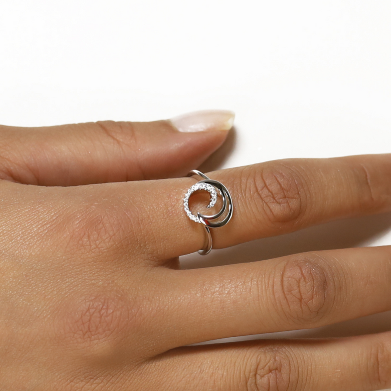 Nana Kay Swinging Silver Ring Waves Letzte 2 Tage