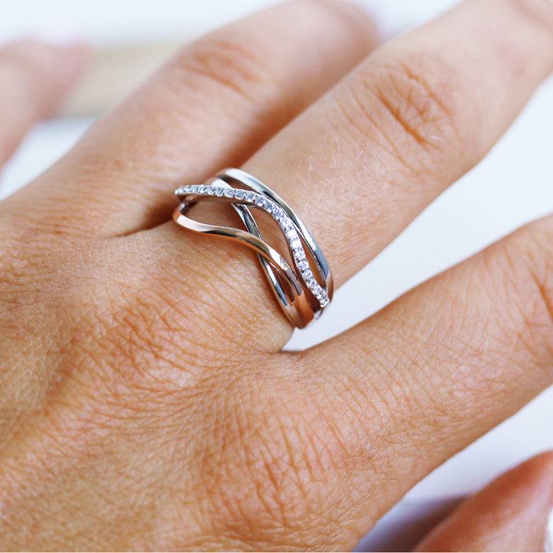 Nana Kay Swinging Silver Ring Eternity Zeitbegrenzte Promotion