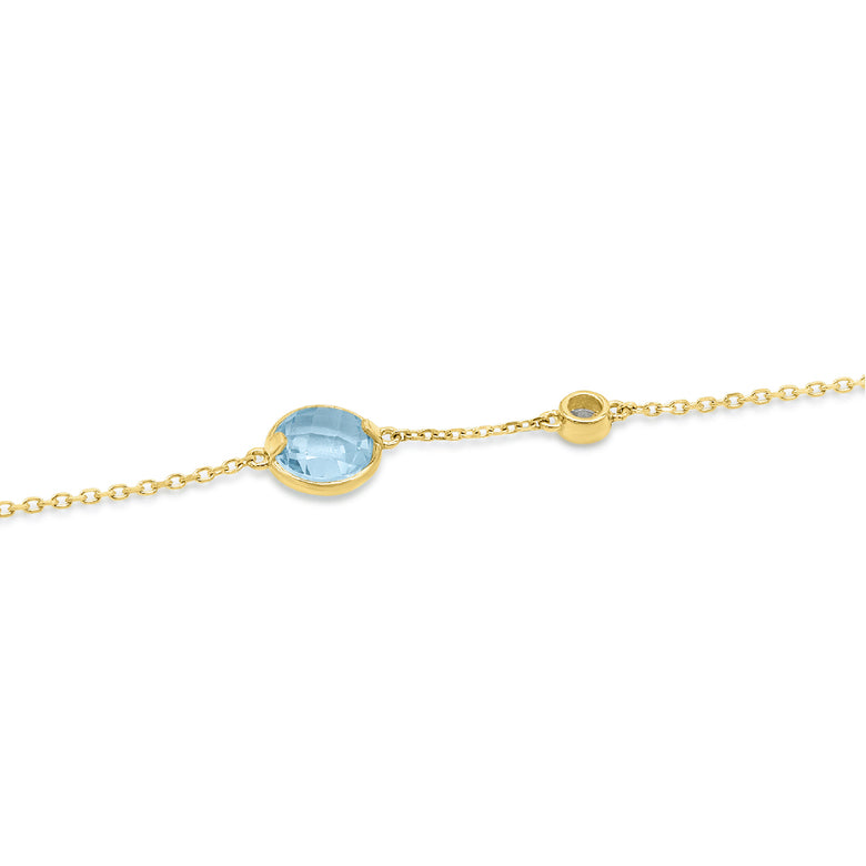 Nana Kay Echtgold Armband Aquamarine Letzte 2 Tage