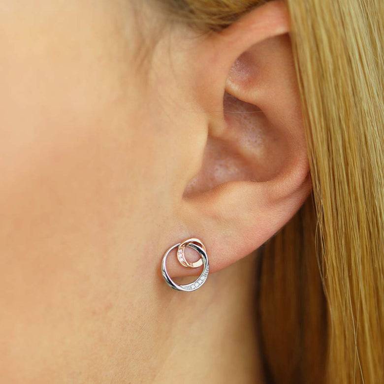 Nana Kay Echtgold Ohrstecker Ensemble Rosé Muttertagsangebot
